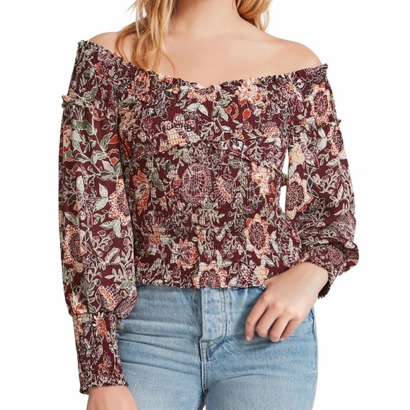 BB Dakota by Steve Madden Womens Helena Floral Short Crop Top - Picture 8 of 8